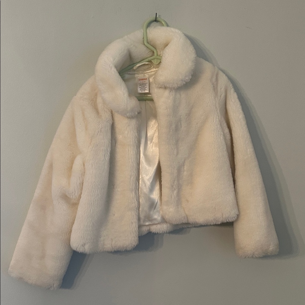 Gymboree Cream Faux Fur Jacket for Kids